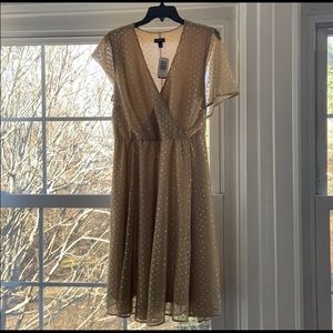 NWT Torrid Gold Dress